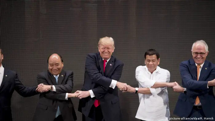 Donald Trump, Rodrigo Duterte, Nguyen Xuan Phuc, Malcolm Turnbull