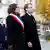 Президент Франции Эммануэль Макрон и мэр Парижа Анн Идальго