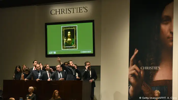 Christie's New York Auktion Leonardo da Vincis 'Salvator Mundi'