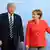 Angela Merkel and Donald Trump at the G20 meeting in Hamburg in 2017