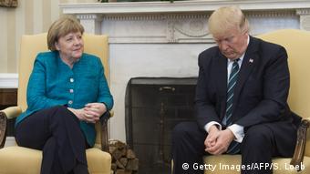 USA Washington - Donald Trump and Angela Merkel