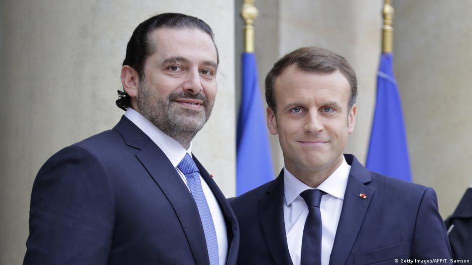 Lebanon's premier Saad Hariri meets France's Macron
