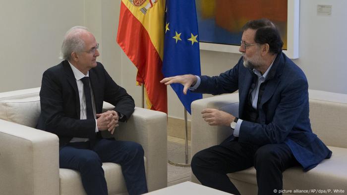 Spanien ehemaliger Bürgermeister von Caracas Antonio Ledezma bei Premier Rajoy