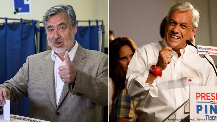 Chile Kombibild Alejandro Guillier und Sebastian Pinera (Reuters/M. Visedo/C. Garcia Rawlins)