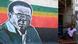 Simbabwe Mugabe Mural in Mbare Simbabwe Mugabe Mural in Mbare