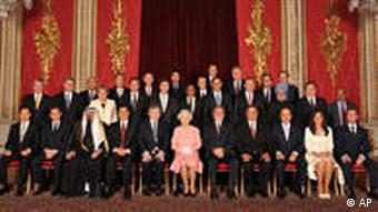 Die Teilnehmer des G20-Weltfinanzgipfels in London (Foto: AP)