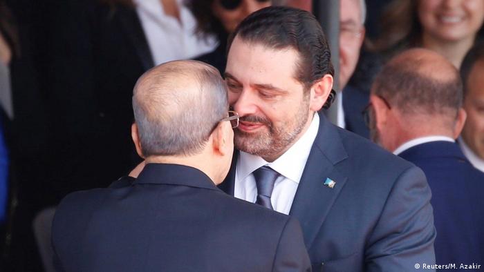 Саад Харірі (праворуч) та Мішель Аун