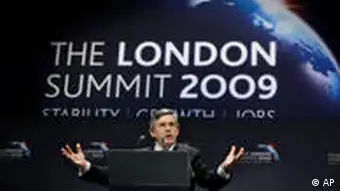Gordon Brown Abschlusspressekonferenz G20