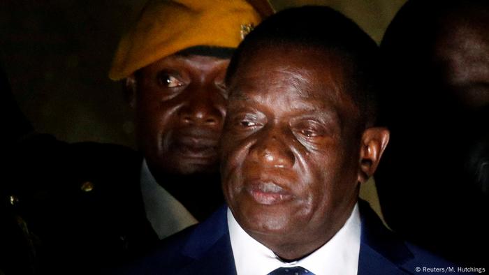 Emmerson Mnangagwa en Harare 