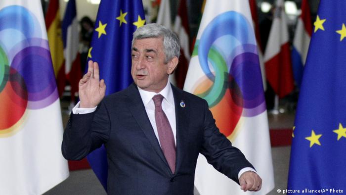 Президент Армении Серж Саргсян в Брюсселе