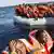 Mittelmeer gerettete afrikanische Flüchtlinge