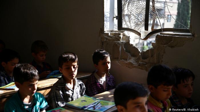 Vom Krieg zerstörte Schulen in Syrien Douma (Reuters/B. Khabieh)