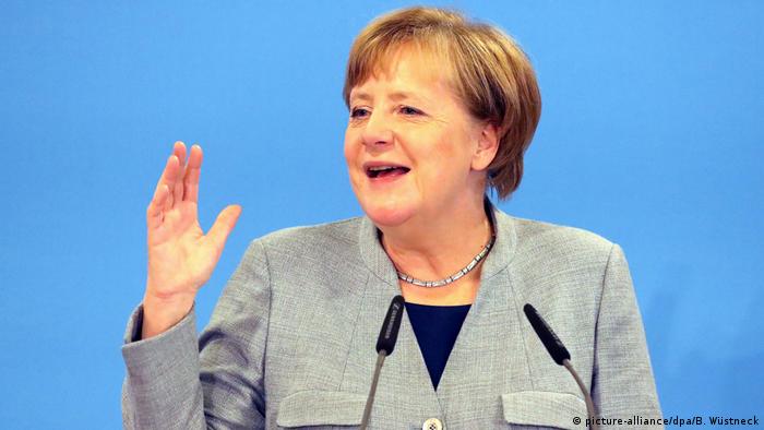 Angela Merkel bei Nordost-CDU-Parteitag