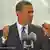 Barack Obama am Rednerpult (Foto: dpa)