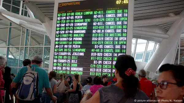 Airport c osure in bali