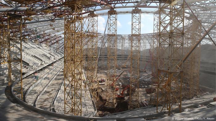 Samara Arena under construction ahead of 2018 FIFA World Cup (picture-alliance/TASS/Y. Aleyev)