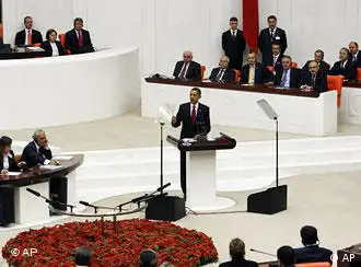 奥巴马在土耳其安卡拉与该国总理展开会谈