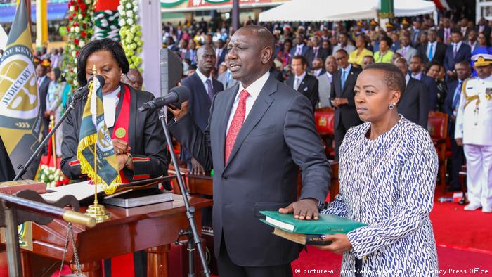 Kenya's vice president Wiliam Ruto swears in as Uhuru#s deputy