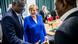 Moussa Faki Mahamat seen with Merkel and Alpha Conde Moussa Faki Mahamat seen with Merkel and Alpha Conde