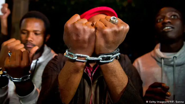 Marokko Proteste gegen Sklaverei in Libyen
