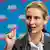 Alice Weidel gestures during a speech at an AfD summit in Hanover