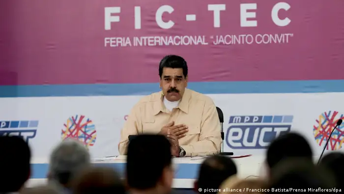 Venezuelas Staatschef will neue Kryptowährung (picture alliance / Francisco Batista/Prensa Miraflores/dpa)