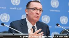 06.03.2017 United Nations Under-Secretary-General for Political Affairs Jeffrey Feltman spoke with the press regarding his recent trip to six West African nations, detailing the status of political situations there and how these are impacted by the work of the UN including its peacekeeping operations. (Photo by Albin Lohr-Jones/Pacific Press) | Verwendung weltweit, Keine Weitergabe an Wiederverkäufer.