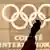 Российский триколор на фоне символики олимпийских игр 