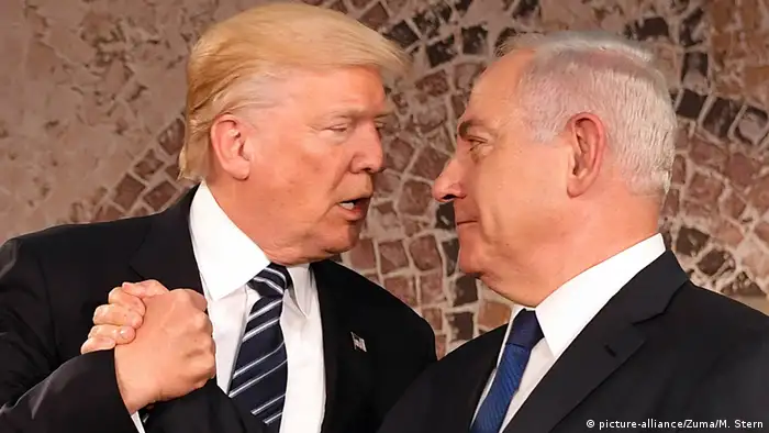 Jerusalem US-Präsident Trump Benjamin Netanjahu (picture-alliance/Zuma/M. Stern)