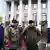 Сторонники Михаила Саакашвили у здания Верховной рады