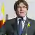 Carles Puigdemont at the press conference