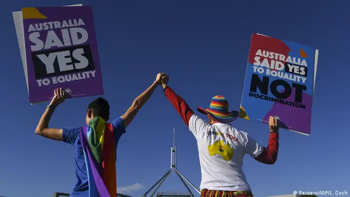 Australien Parlament stimmt für gleichgeschlechtige Ehe (Reuters/AAP/L. Coch)