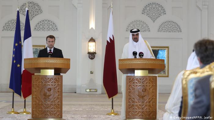 Französischer Präsident Macron zu Besuch in Katar