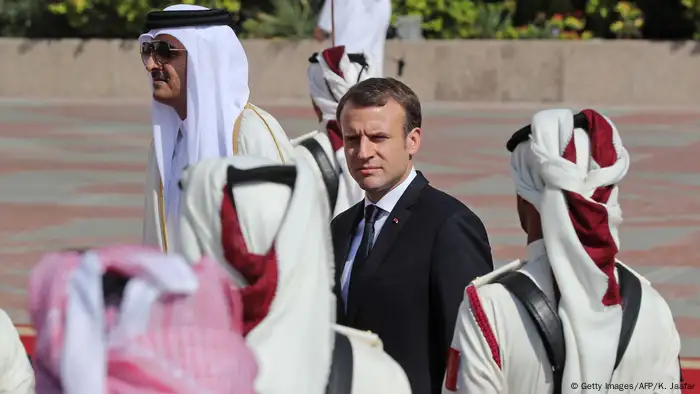 Französischer Präsident Macron zu Besuch in Katar