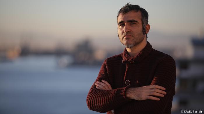 Sabahattin, a Turkish filmmaker and member of the Gulen movement, in Thessaloniki