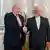 Boris Johnson shakes hands with Mohammad Javad Zarif