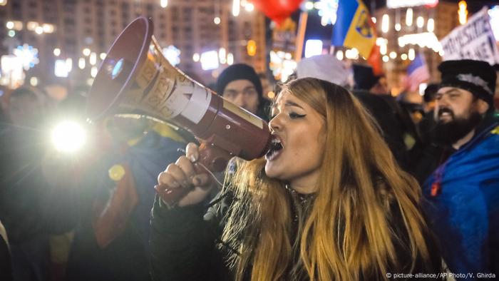 Rumänien Bukarest Demonstration gegen Korruption