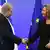EU foreign policy chief, Federica Mogherini and Israel's Prime Minister Benjamin Netanyahu