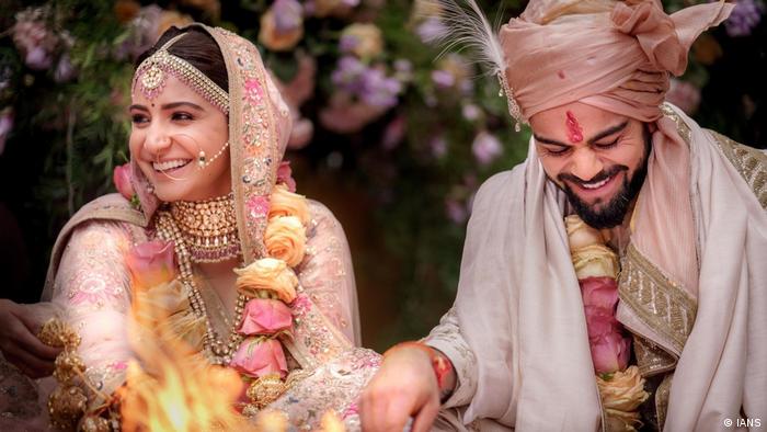 Italien Florenz Cricket-Spieler Virat Kohli heiratet Schauspielerin Anushka Sharma (IANS)