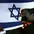 Symbolbild brennende Israel-Fahne