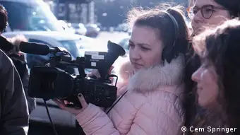 Berlin, Schüler lernen den Umgang mit Kameras