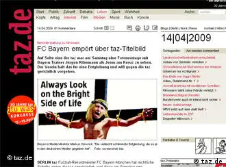 拜仁慕尼黑主教练克林斯曼被《日报》钉在十字架上