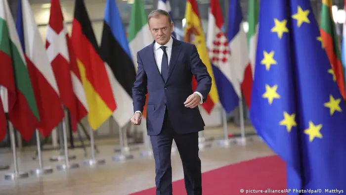 EU leaders' summit Brussels | Donald Tusk (picture-alliance/AP Photo/dpa/O. Matthys)