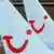 Two planes with the TUI symbol on the tails
