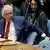 Tillerson listens at the UN Security Council