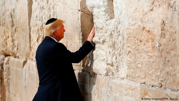 Jerusalem Besuch US Präsident Trump Klagemauer (Getty Images/AFP/R. Zvulun)