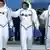 Японский астронавт Норисигэ Канаи, российский космонавт Антон Шкаплеров и американский астронавт Скотт Тингл перед стартом на космодроме Байконур 17 декабря
