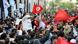 Tunisian Citizens Filling The Plaza in Front of The Prime Ministers S Office in Tunis Tunisian Citizens Filling The Plaza in Front of The Prime Ministers S Office in Tunis