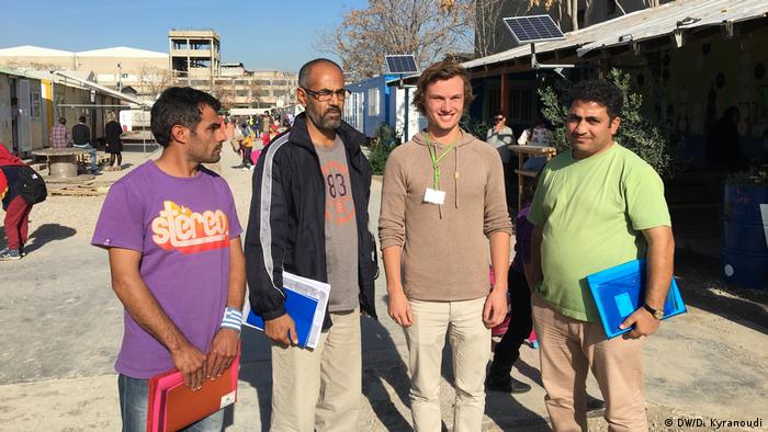 Many of the refugees and migrants hosted in Eleonas want to travel on to Central and Northern Europe — mostly Germany. They are offered intensive English and German courses, as well as Greek courses for those who are considering staying in Greece or those who just want to feel more integrated into Greek society.