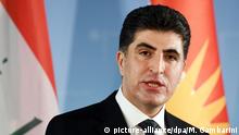 18.12.2017****Der Ministerpräsident der Region Kurdistan-Irak, Nechirvan Barsani, nimmt am 18.12.2017 in Berlin an einer Pressekonferenz teil. Foto: Maurizio Gambarini/dpa | Verwendung weltweit